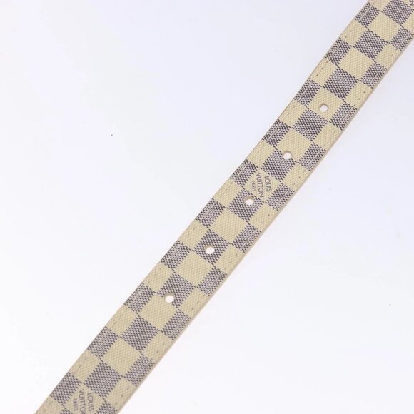 LOUIS VUITTON Damier Azur Ceinture Mini Belt 34.3"" M9782 LV Auth - Picture 10 of 15